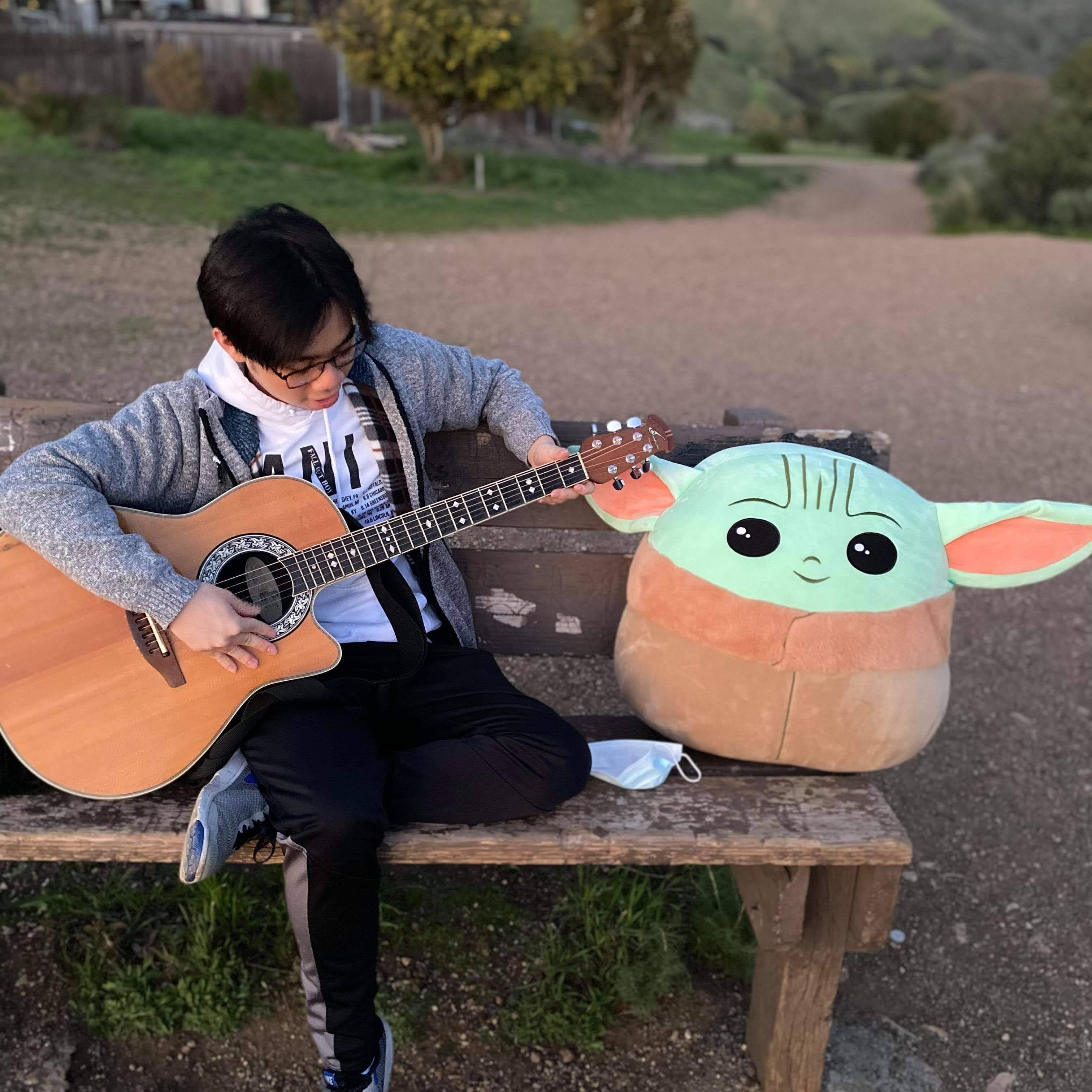 Photo of me and baby yoda